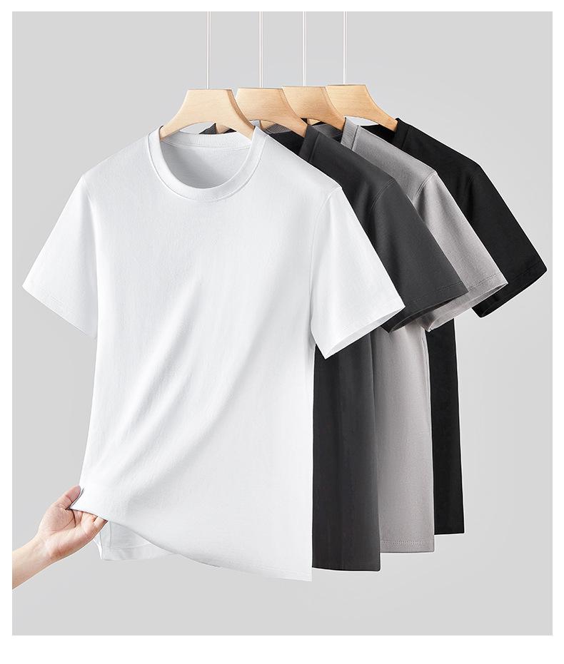 Herren-Kurzarm-T-Shirt aus hochwertiger, 300 g schwerer Baumwolle für Frühling und Sommer