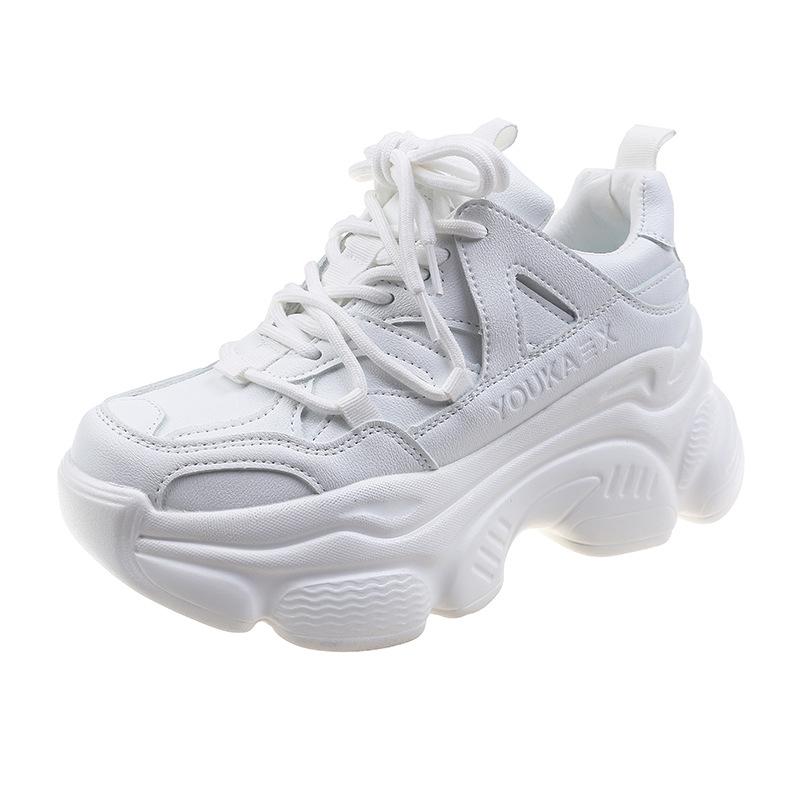 

Модные массивные кроссовки, новые осенние кроссовки на платформе 2024 года, женские вулканизированные туфли, дышащие женские кроссовки для тренировок, спортивные женские кроссовки Zapatillas Mujer 40 белый