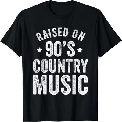 Raised On 90s Country Music Retro Funny T-Shirt