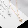 Banyan Tree S925 Silver Minimalist Diamond Cross Women's Fashion Necklace