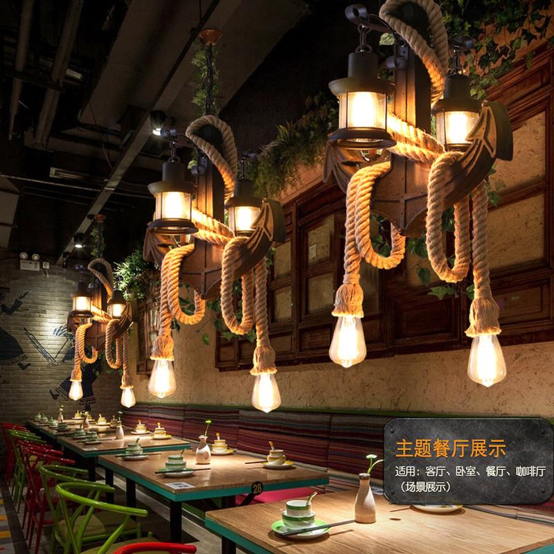 Restorent Bulb Rope Buy Pastoral Retro Creative Hemp Rope Personality Restaurant Bar Hemp ...