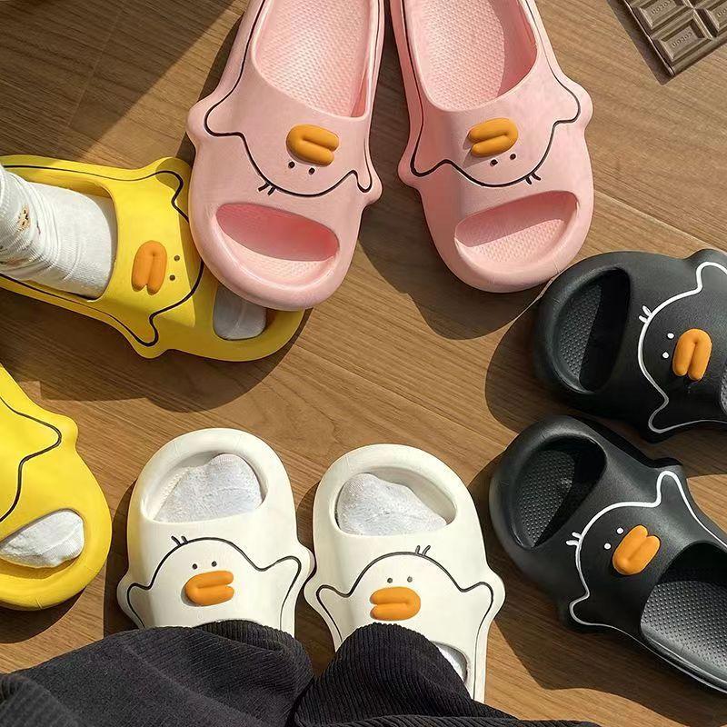 Home women's shoes slippers women's slippers cute little yellow duck home wear shopping beach women's shoes