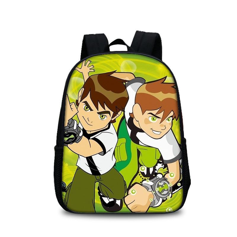 Mochila Escolar Ben 10 para Adolescentes con Diseño Cómodo Bolsa para Libros de Nailon para Estudiantes