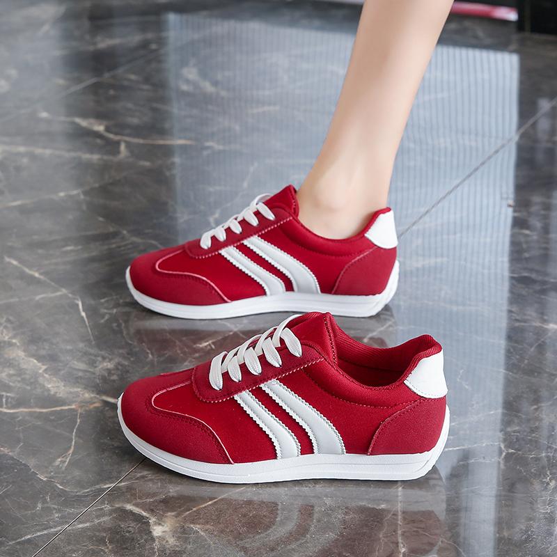 Spring New Style Lace Up Women's Sports Shoes Plus Size Woman Sneakers Mixed Colors Female Fashion Versatile Flat Casual Sneaker