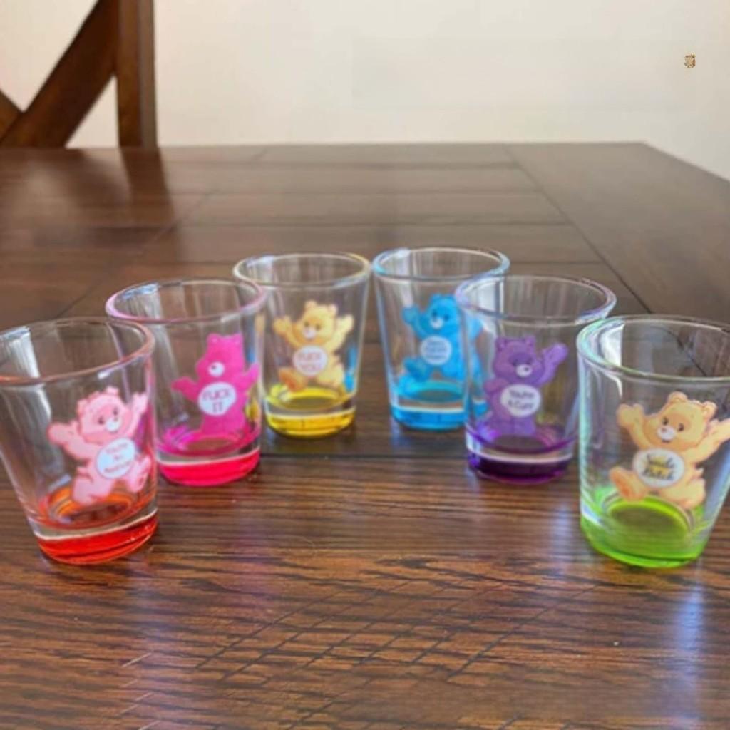 Care Bears Shotglaasjes Pak Met Duurzame Glasconstructie Voor Partygebruik