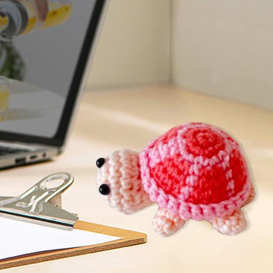 Crochet Turtle Handmade Mini Turtle Keychain Charm Cute Tortoise Doll Pendant Keyring Backpack Charm Gift for Girls Sister