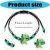 Colorful Resin Dinosaur Bracelet Handcrafted Adjustable For Children Adults Includes Message Card
