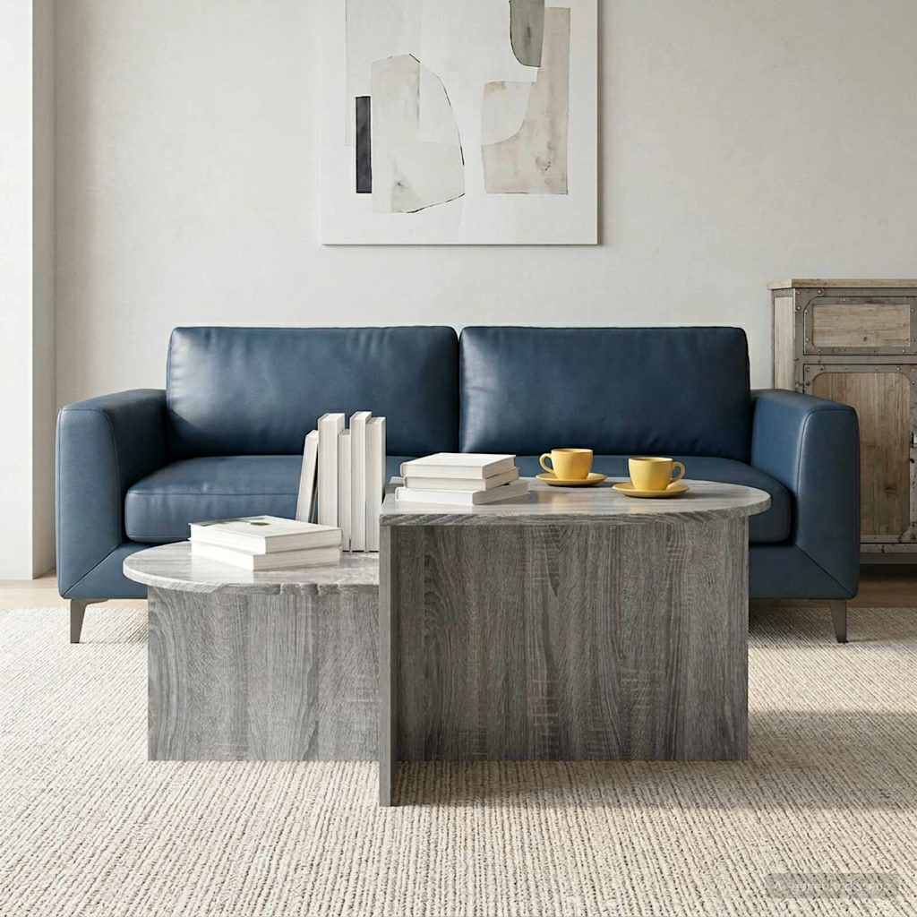 Coffee Table Grey Sonoma 100 x 50 x 40 cm Particleboard