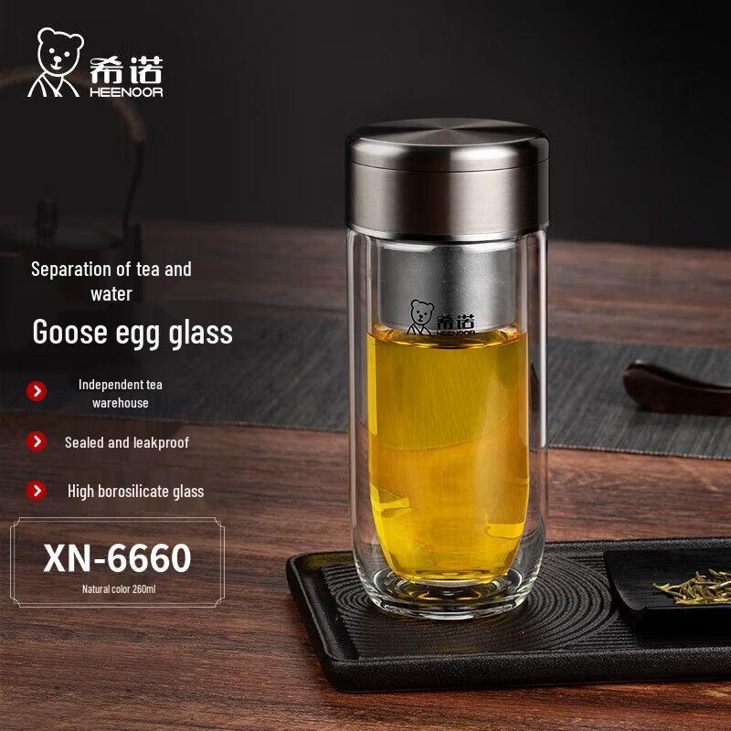 Sino Executive Tea Infuser Double-Wall Glass Bottle 260ml