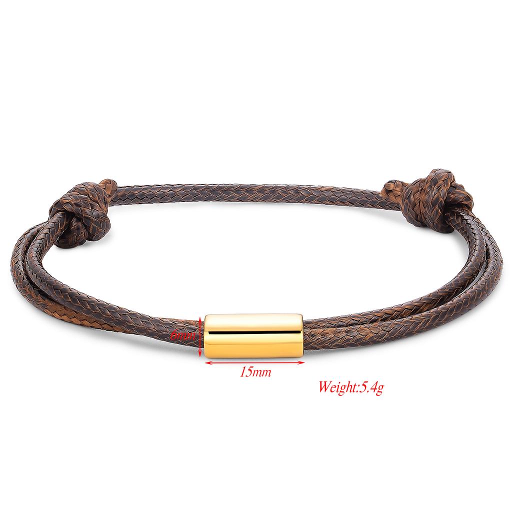 Customize Woven Korean Waxed Polyester Cord Bracelet Handmade Adjustable Thread Rope Bracelets Gift For Women Men