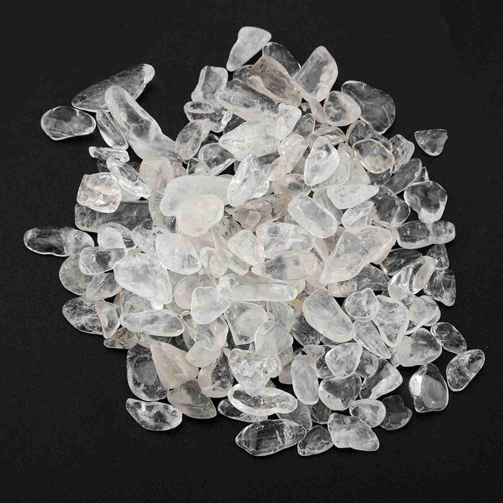

100 grams Small Crushed Stone Fragments Polished Undrilled Stone Chips Aquarium Fish Tank белый