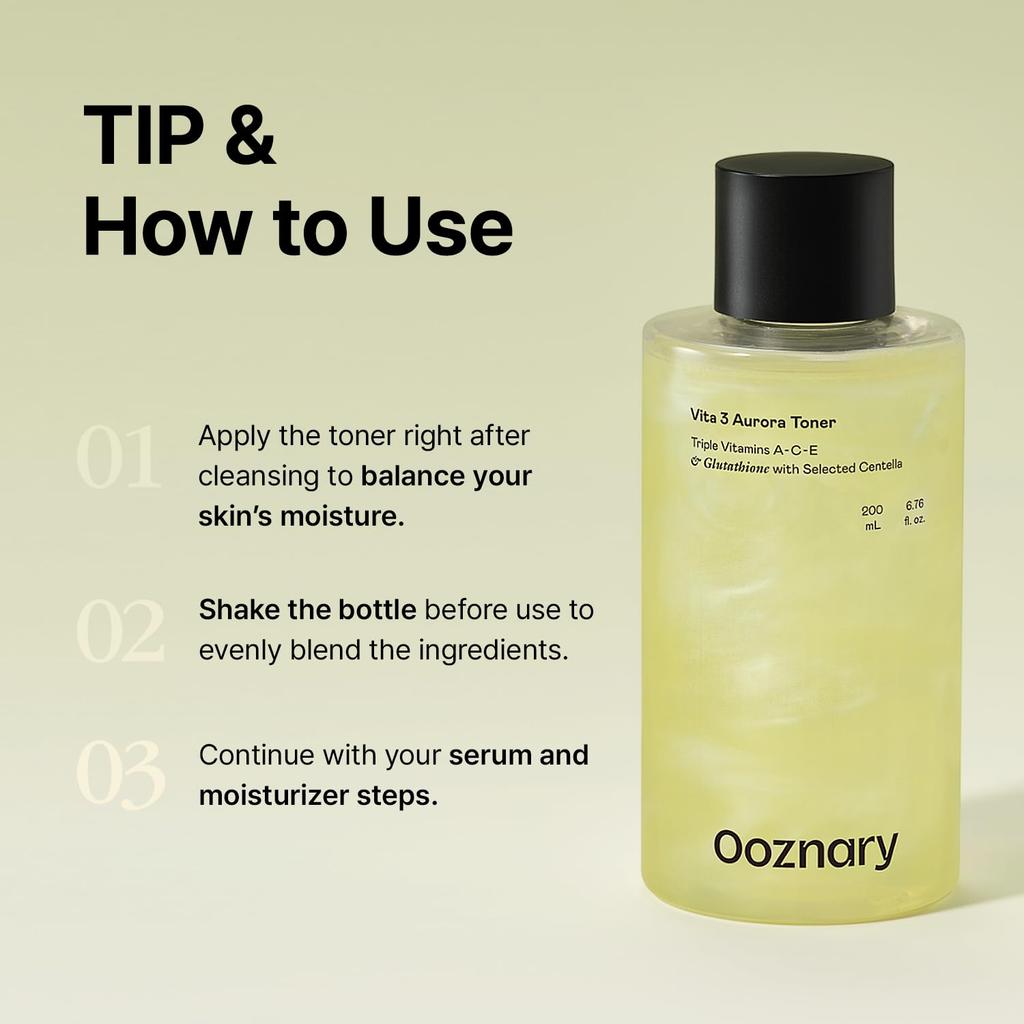 Ooznary Vita 3 Korean Korean Cosmetics Lotion, 200ml, Wipe-Off Lotion, [Official/Authentic]