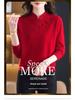 Mom's Stylish 100% Wool Winter Sweater - Elegant Chinese Design for Middle-Aged and Elderly Women