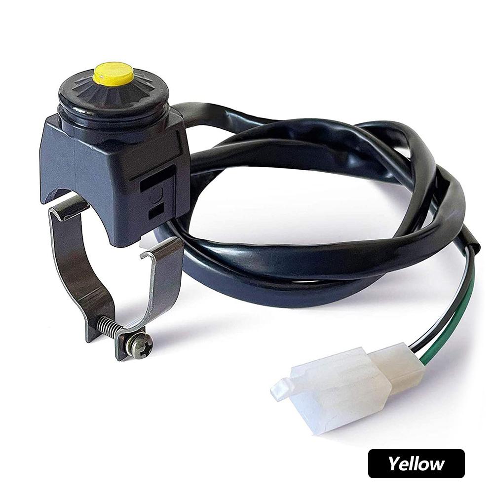 Motorcycle Dual Sport Dirt Quad Start Horn Kill Off Stop Switch Button Horn Starter for ATV Sport Dirt Electric Bike Motorbike Accessories