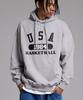 Usa Basketball Hoodie Set Black Gray