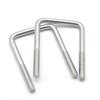 M6 M8 M10 304 Stainless Steel Right Angle U-Shaped Square Clamp U-Shaped Screw U Bolt Fixing Clamp Bolt Pipe Clamps L:50-200mm