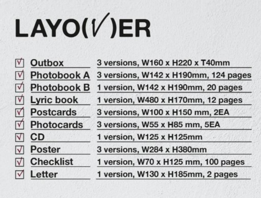 BTS V Layover Álbum en Solitario Ver Aleatoria. Álbum KPOP Fotolibro Tarjeta Fotográfica Coleccionable