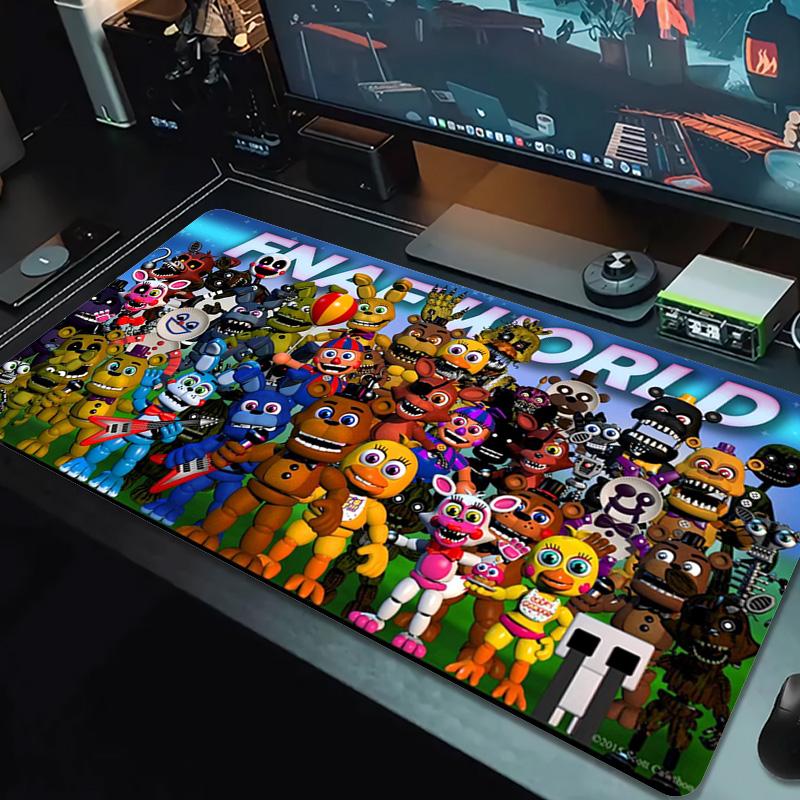 Freddy Nights Color Mouse Pad Large Gaming Table Cushion Non-slip Laptop Tablet Big Mousepad XXL Mat Mini PC Playmat With Lock edge