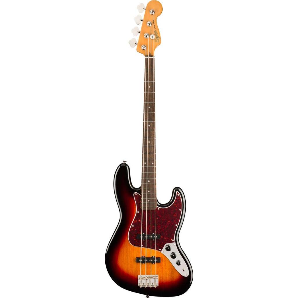 Squier by Fender Electric Bass Classic Vibe Jazz Laurel Sunburst with Soft Case '60s Bass®, Fingerboard, 3-Color