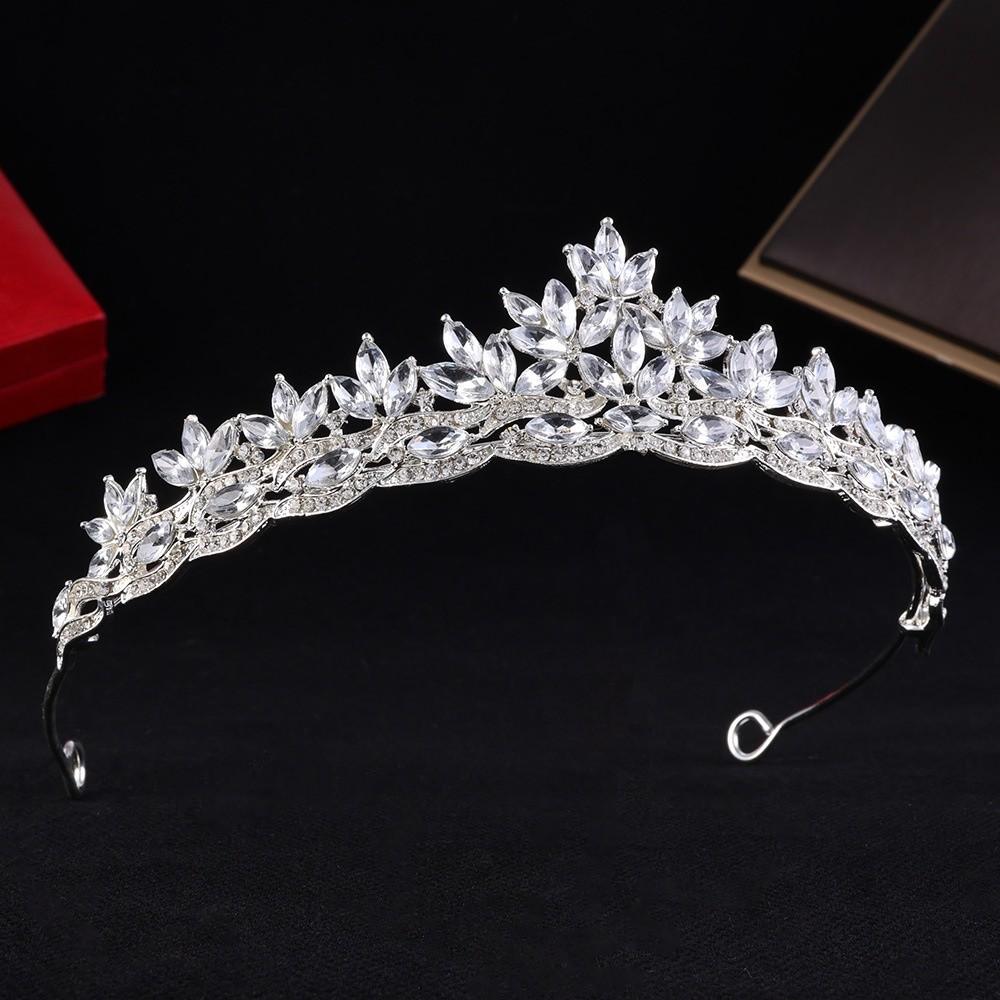 Sparkling Crystal Crown Headwear Hair Hoop Rhinestone Diadem Bridal Princess Crown  Wedding