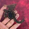 Abalone Shell Pendant Copper Wire Wrapped Jewelry Dragon Pendant Handmade Gemstone Jewelry Copper Pendant Gifts for Mother Wire Wrap Pendant