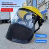 Garden Grass Trimmer Weed Wacker Safety Helmet Hat With Full Face Mesh Mask For Logging Brush Cutter Forestry Protection