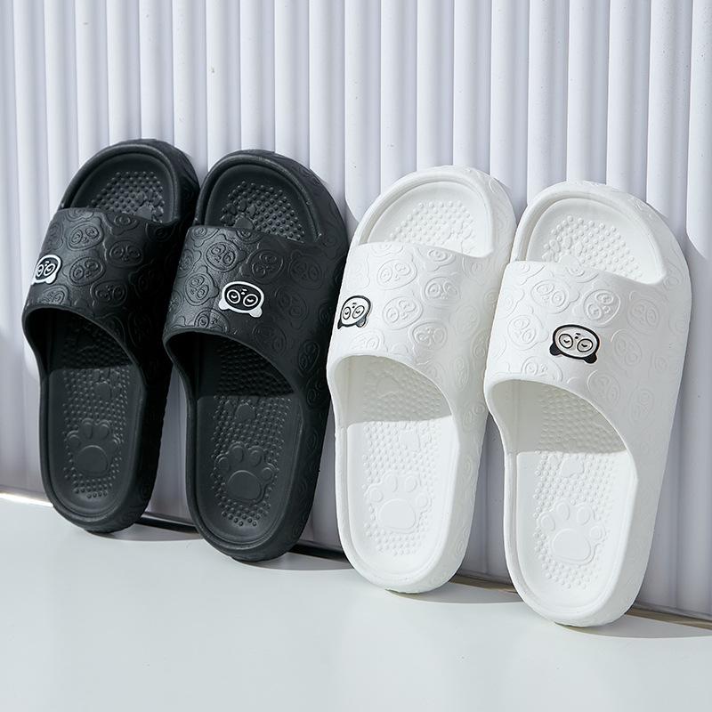 Slippers Female Summer Cartoon Hotel Indoor Couple Home Bath Non-slip Thick Bottom Household Sandals Male