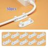 11/11pcs Wire Fixer Wire Organizer Line Card Data Cable Buckle Wall Nail-Free Storage Office Storage Organizer