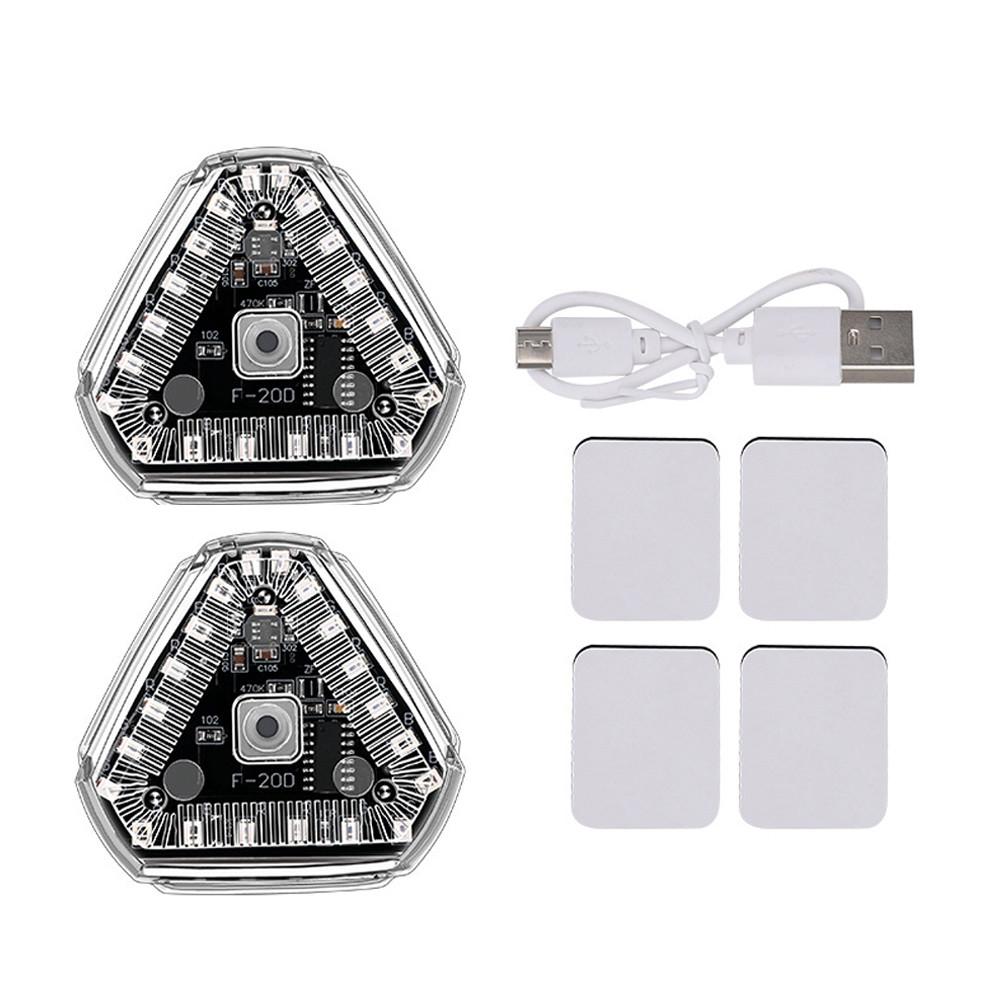 Solar Powered Motorcycle LED Warning Light with Motion Sensor and Magnetic Mount