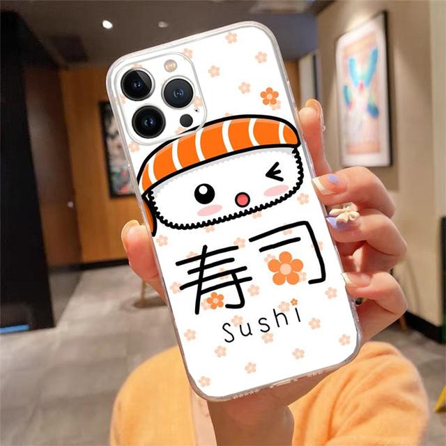 

Чохол для телефону для Iphone 14 13 12 11 Pro Max Xs Max Xr X 12mini 14 Plus Se Sushi Case Funda Capa Cell iphone XR