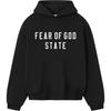 90s Fit Fleece Hoodie Jet Black Men Tops 192SP256210F