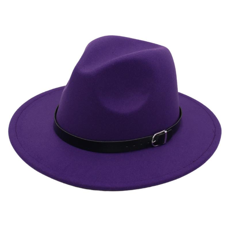 Ethnic Style Vintage Fedora Hat With Wide Brim For Women And Men