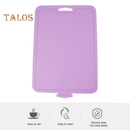 Silikon-Schneidebrett, faltbar, wendbar, rutschfeste Schneidematte, lebensmittelecht, BPA-frei, spülmaschinenfest, Küchenutensilien für Camping