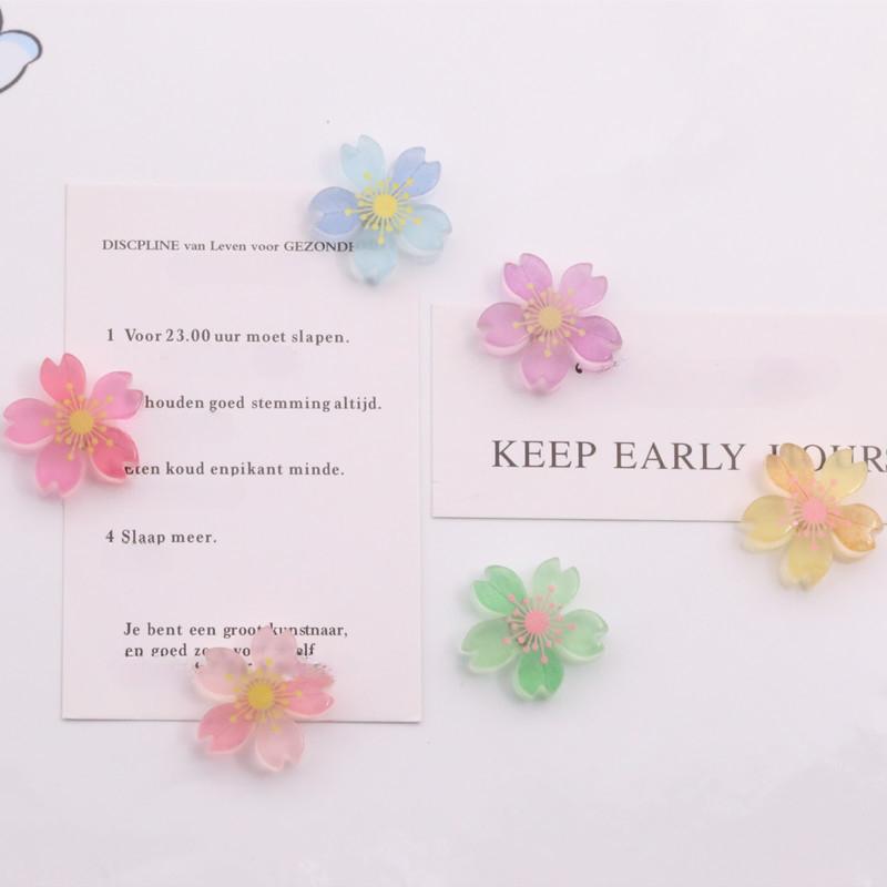 6pcs Cherry Fridge Magnets Photo Wall Souvenir Gifts Home Refrigerators Decor Magnetic Sticker Small Gift Convenience Sticker