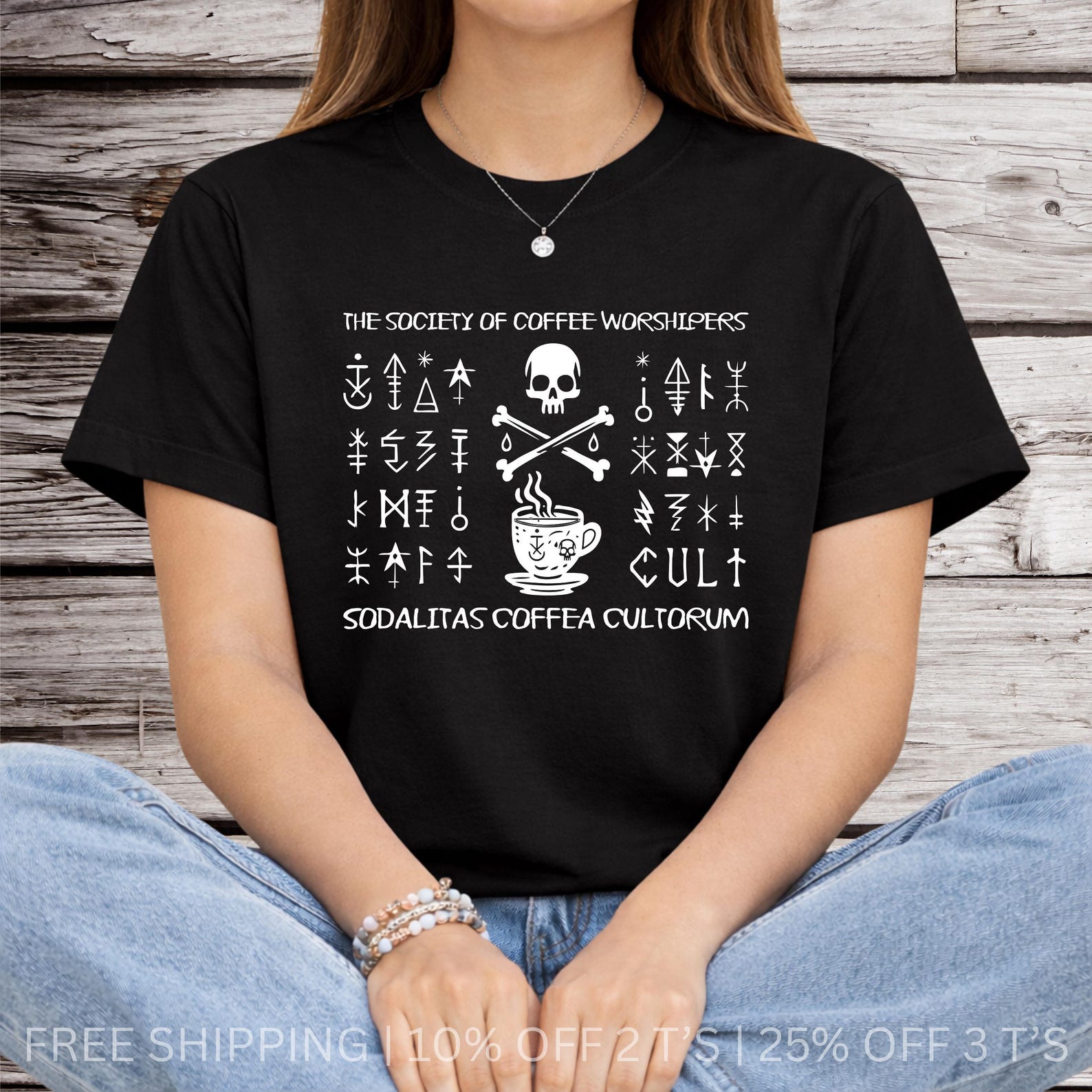 Graphic T-Shirt – Coffee Cult Origins, Dark Coffee Streetwear Oversized Fit L