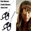 1 Pcs Or 2Pcs/Set Salon Stainless Steel Teeth Shears Beauty Thinning Trim Bangs Hair Scissors Cutting Styling Tool Set