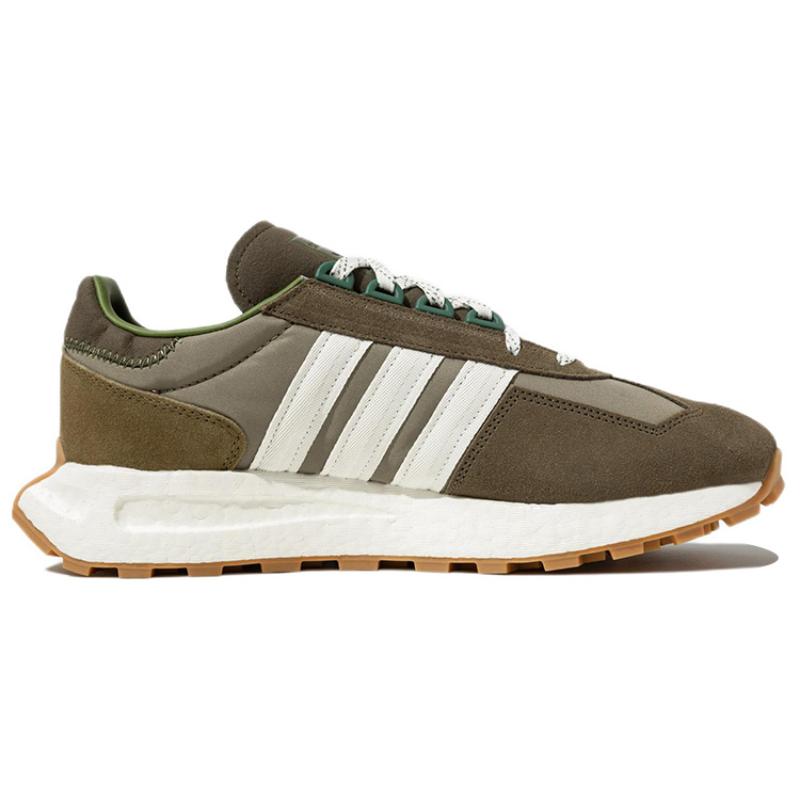 Adidas Originals Retropy E5 Anti-Slip And Wear-Resistant Lightweight Low-Top Casual Running Shoes Unisex Brown White Sneakers GY9913