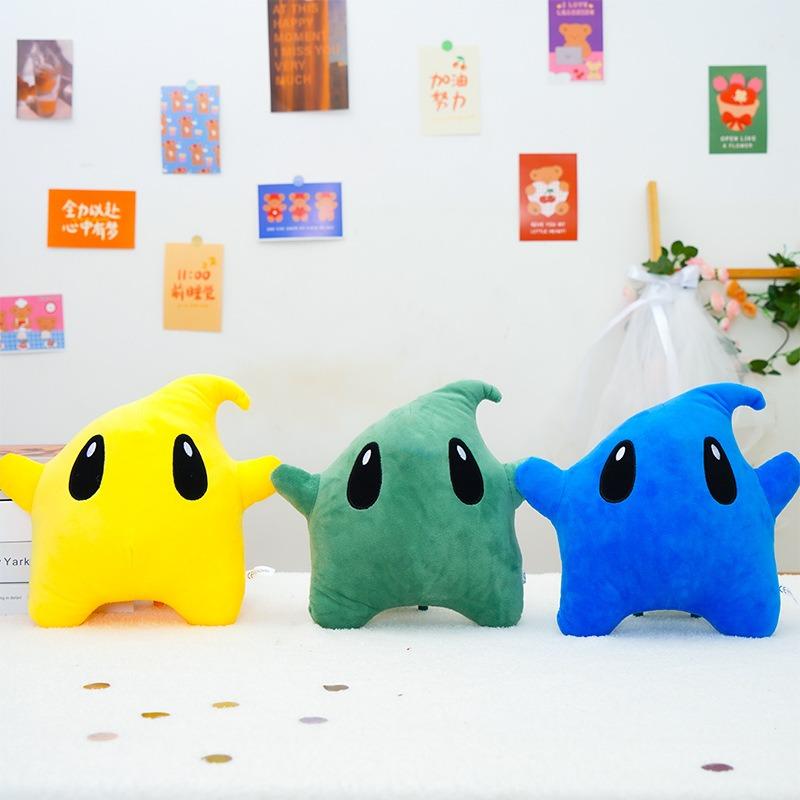 Super Mario Luma Star 3 Colors Plush Toy Soft Stuffed Animal Great Collectible for Gaming Fans