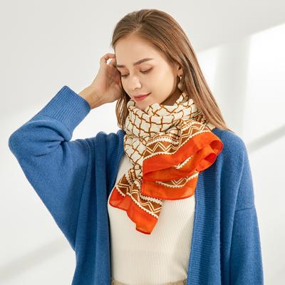 2024 Four Seasons Universal Thin Cotton And Hemp Sunscreen Silk Scarf Shawl Dual Purpose External Air Conditioning Room Neck Protection