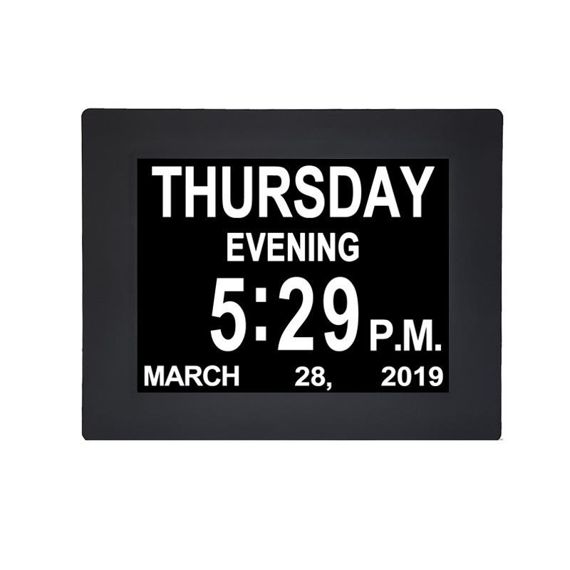8/10 Inch High Definition Screen Electronic Calendar Clock LCD Digital Clock Machine Elderly Medication Reminder Alarm Clock