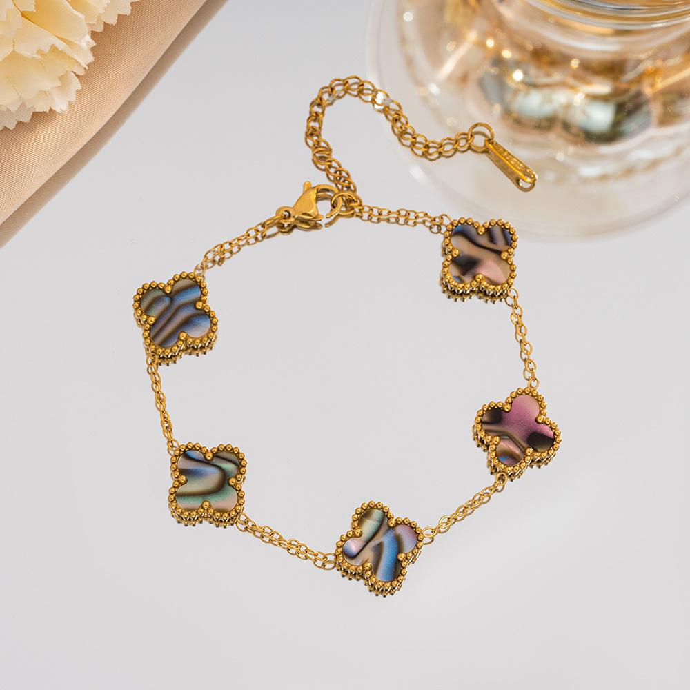 

Красочный браслет из травы с листьями, легкая роскошь, высокий класс, браслет конфетных цветов, ювелирные аксессуары, нишевые аксессуары ручной работы 23cm желтоватый