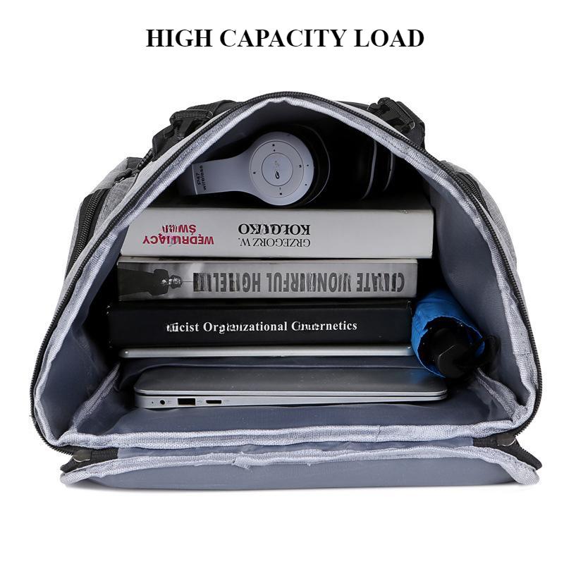 Trendy High Capacity Men's Backpack Leisure Outdoor Travel Bag Computer Handbag Middle School Student College Schoolbags