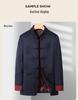 Men's 2025 Autumn/Winter Chinese Style Two-Piece Set: Middle-Aged Stand-Up Collar Tang Suit Jacket & Casual Zhongshan Suit