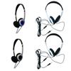 Headphones Personality Retro Headsets Blue Black Fashion Style Headsets Over Ear Earbud 3.5mm Headsets
