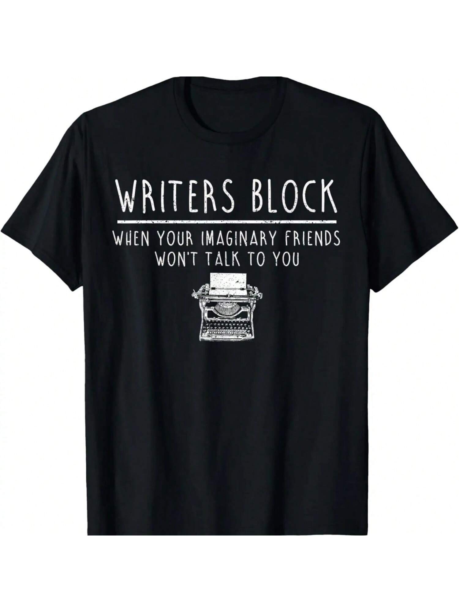 Writers Block Imaginary Friend Writing Writer Author T-Shirt S разноцветный