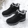 fashion 2024 Winter Women Men Boots Plush Leather Waterproof Sneakers Climbing Hunting Shoes Unisex Lace-up Outdoor Warm Hiking Boot Man