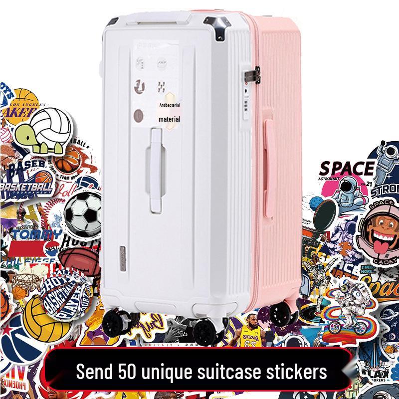 Large Capacity Five-Wheel Travel Suitcase with Brake and Combination Lock