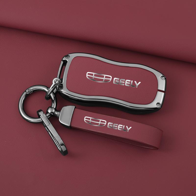 Auto Key Fob Cover Case Mount Housing Fit For Geely Atlas Pro Gili Boyue Tugella Azkarra Fy11 Emgrand Gs X6 Suv Ec7 Protective Key Ring