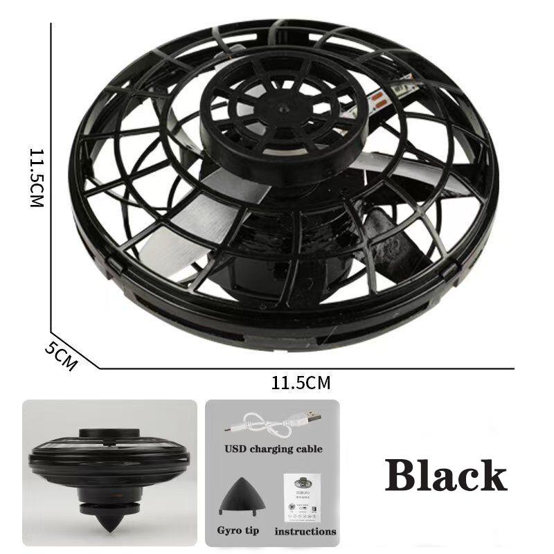 NEU LED Fliegende UFO Spinner Fingerspitze, Upgrade Flug Hubschrauber Gyro Flyorb Schwebekugel, Mini Drohne Flugzeug Spielzeug Kindergeschenke