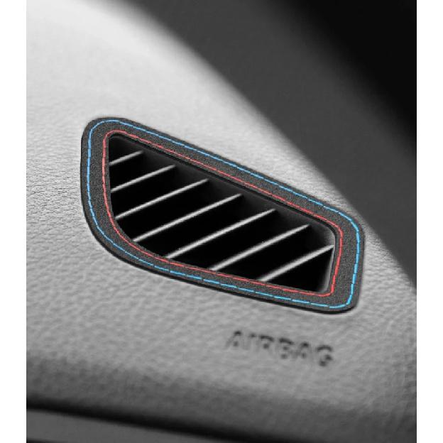 For BMW F30 F32 F34 F35 Made of Alcantara Dashboard Side Air Vent Outlet Trim Frame Performance Sticker Car Interior Accessories